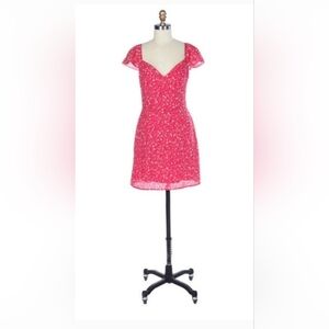 NWT! Spring Sweetheart Boho Cap Sleeve Women's Floral Mini Skater Dress Small